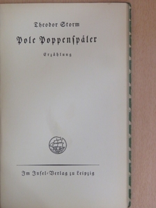 Theodor Storm - Pole Poppenspäler (gótbetűs) [antikvár]