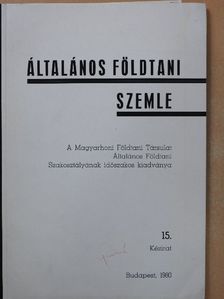 Balogh Kálmán - Általános földtani szemle 15. [antikvár]