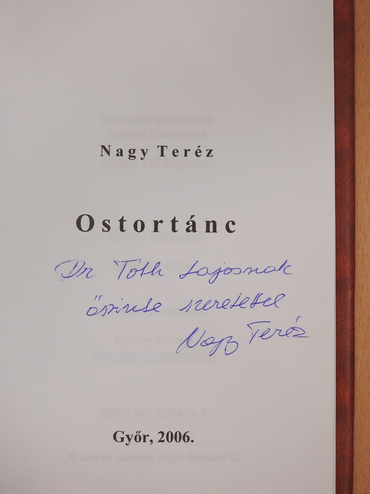 Nagy Teréz - Ostortánc (dedikált példány) [antikvár]