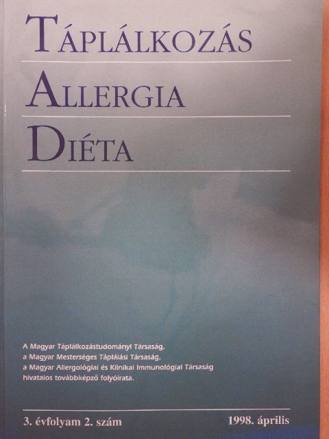 Dr. Fürst Péter - Táplálkozás-allergia-diéta 1998. április [antikvár]