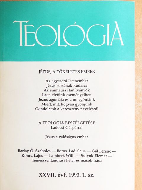 Alois Wagner - Teológia 1993. február [antikvár]