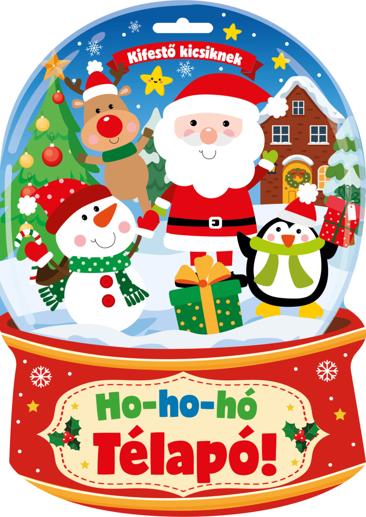 Ho-ho-hó Télapó kifestő kicsiknek