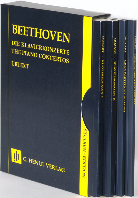 BEETHOVEN - DIE KLAVIERKONZERTE, STUDIENPARTITUR URTEXT KOMPLETT 1-5.