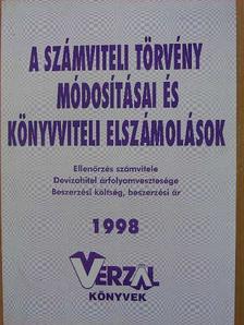 Erős József - A számviteli törvény módosításai és könyvviteli elszámolások [antikvár]