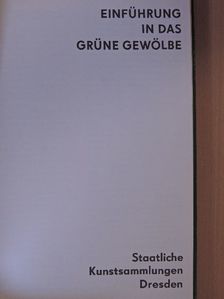 Joachim Menzhausen - Einführung in das Grüne Gewölbe [antikvár]