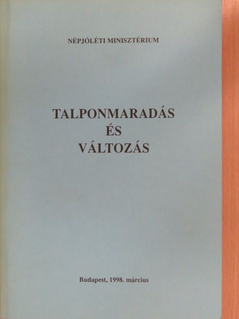 Dr. Andréka Bertalan - Talponmaradás és változás [antikvár]