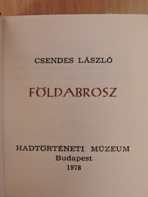 Csendes László - Földabrosz (minikönyv) [antikvár]