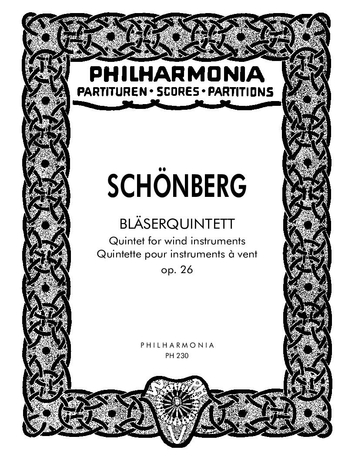 SCHÖNBERG - BLAESERQUINTETT OP.26 TASCHENPARTITUR
