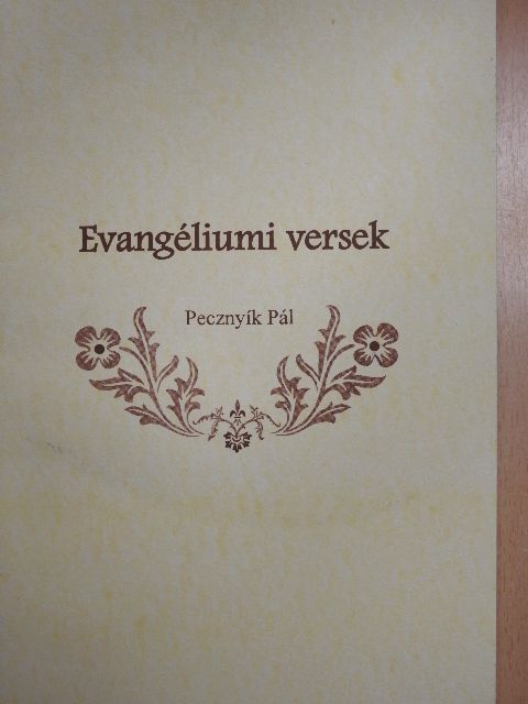 Pecznyík Pál - Evangéliumi versek 1. [antikvár]