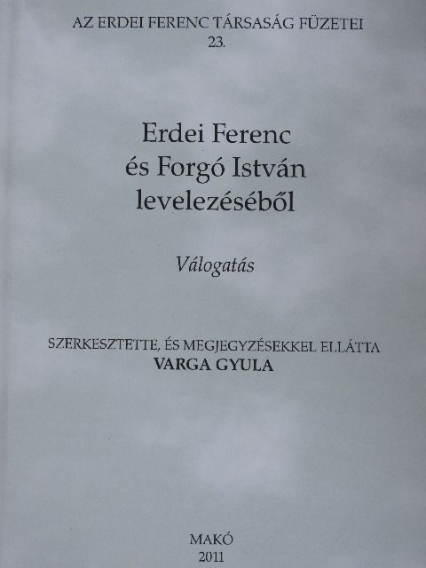 Erdei Ferenc és Forgó István levelezéséből [antikvár]