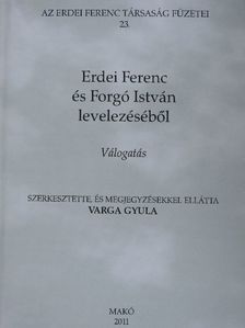 Erdei Ferenc és Forgó István levelezéséből [antikvár]