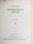 Kárteszi Ferenc - Középiskolai matematikai lapok 1955. március [antikvár]