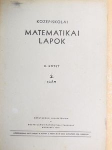 Kárteszi Ferenc - Középiskolai matematikai lapok 1955. március [antikvár]