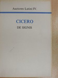 Cicero - De signis [antikvár]