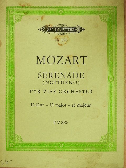 W. A. Mozart - Serenade D-dur [antikvár]