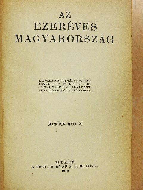 Balla Antal - Az ezeréves Magyarország [antikvár]