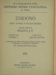 Halévy Jakab Fromental - Zsidónő [antikvár]