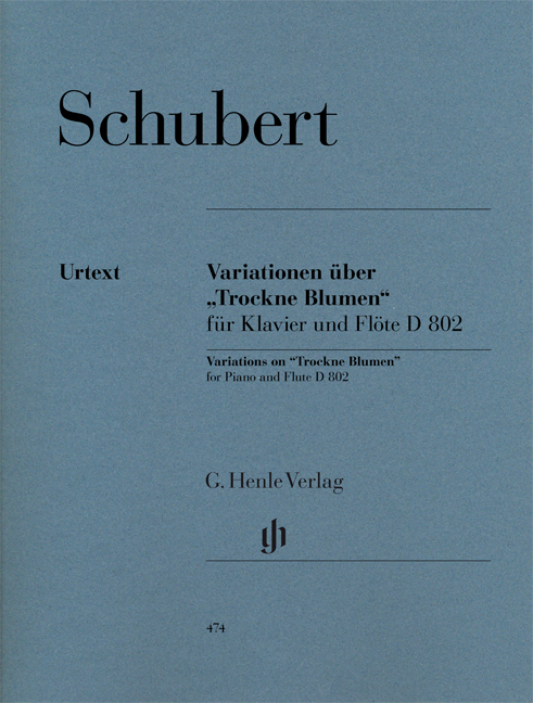 SCHUBERT - VARIATIONEN ÜBER "TROCKNE BLUMEN" FÜR KLAVIER UND FLÖTE URTEXT (SEIFFERT / SCHILDE)