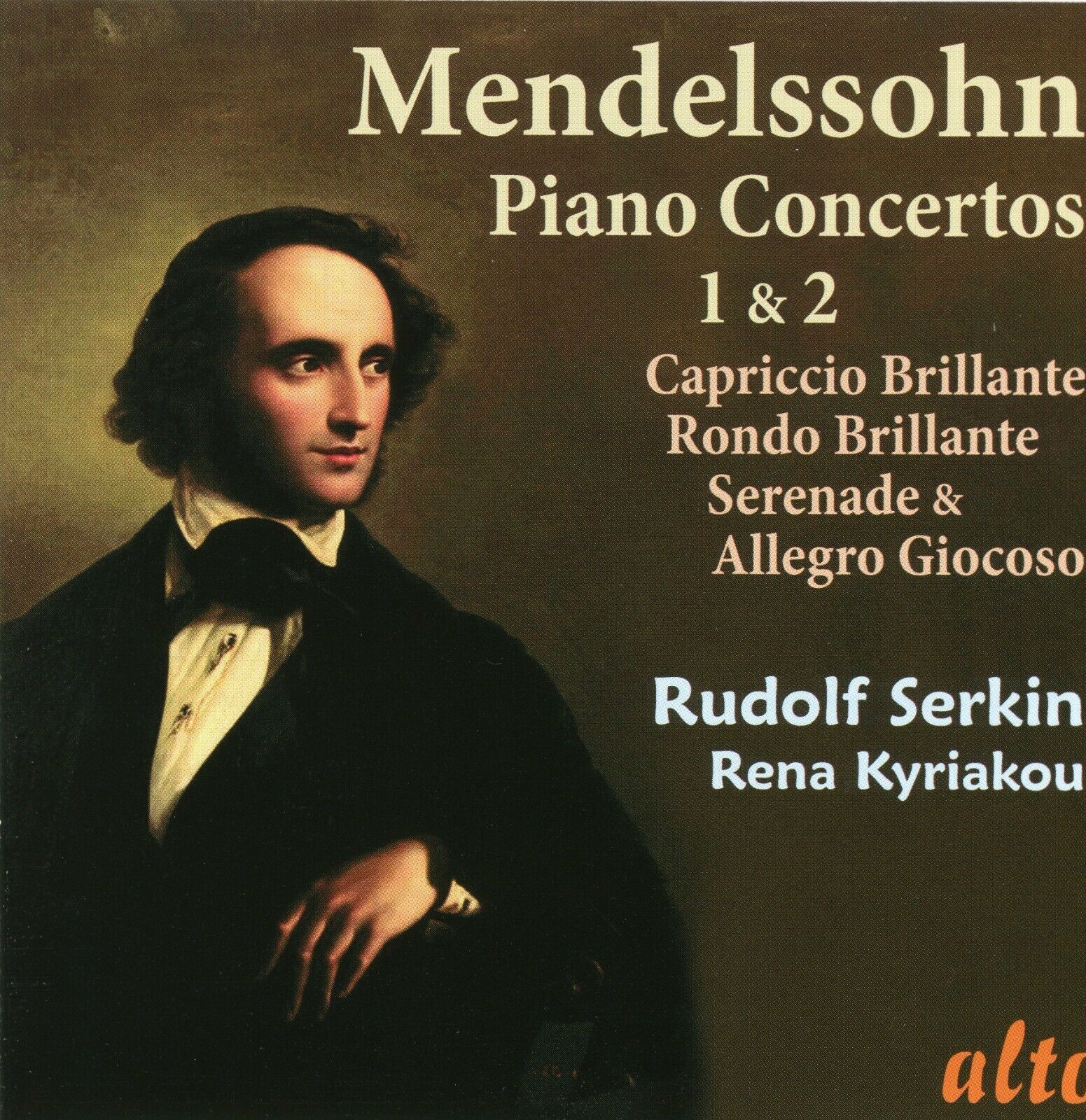 MENDELSSOHN - PIANO CONCERTOS 1 & 2 - CAPRICCIO BRILLIANTE CD RUDOLF SERKIN