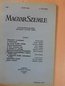 Bajza József - Magyar Szemle 1936. július [antikvár]