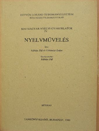 Deme László - Nyelvművelés [antikvár]