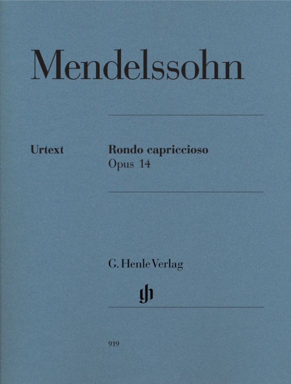 MENDELSSOHN - RONDO CAPRICCIOSO OP.14 FÜR KLAVIER URTEXT (SCHEIDELER/THEOPOLD)
