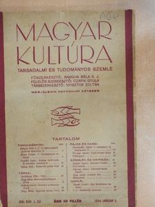 Balásházy Péter - Magyar Kultúra 1934. január 5. [antikvár]