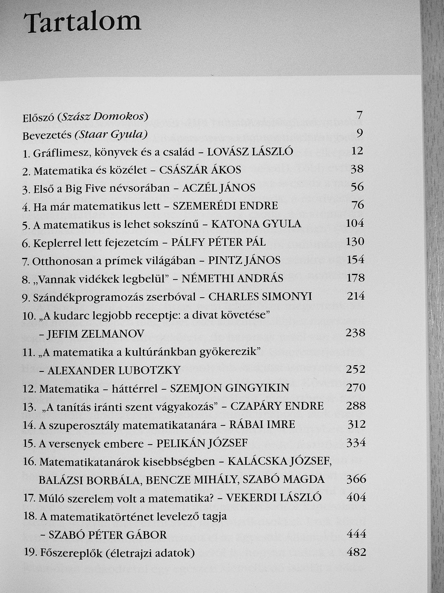 Staar Gyula - A matematika emberi arca [antikvár]
