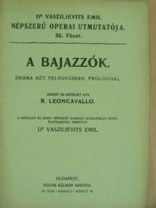 R. Leoncavallo - A Bajazzók [antikvár]