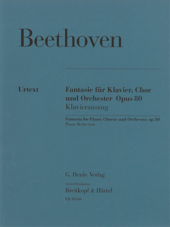 BEETHOVEN - FANTASIE FÜR KLAVIER, CHOR UND ORCHESTER OP.80, KLAVIERUSZUG