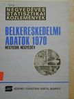 Dr. Pálos István - Belkereskedelmi adatok 1970. IV. negyedév [antikvár]