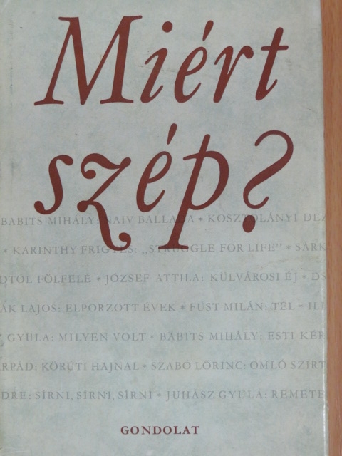 Ady Endre - Miért szép? [antikvár]