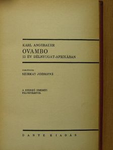 Karl Angebauer - Ovambo [antikvár]
