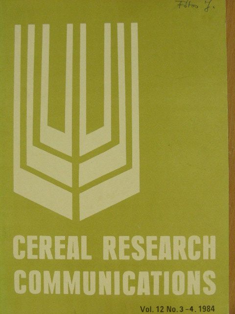 Biczók G. - Cereal Research Communications Vol. 12, No. 3-4., 1984 [antikvár]