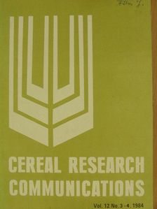 Biczók G. - Cereal Research Communications Vol. 12, No. 3-4., 1984 [antikvár]