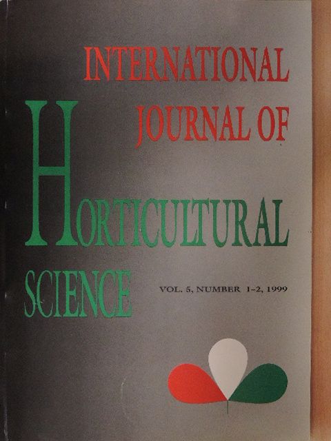 Nyéki József - International Journal of Horticultural Science 1999/1-2. [antikvár]