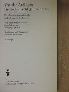 Johannes Mittenzwei - Von den Anfängen bis Ende des 19. Jahrhunderts [antikvár]