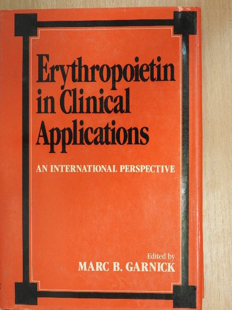 Joseph T. Sobota - Erythropoietin in Clinical Applications [antikvár]