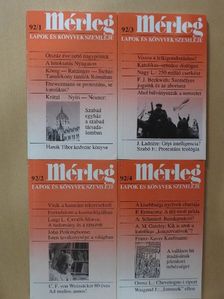 F. König - Mérleg 1992/1-4. [antikvár]