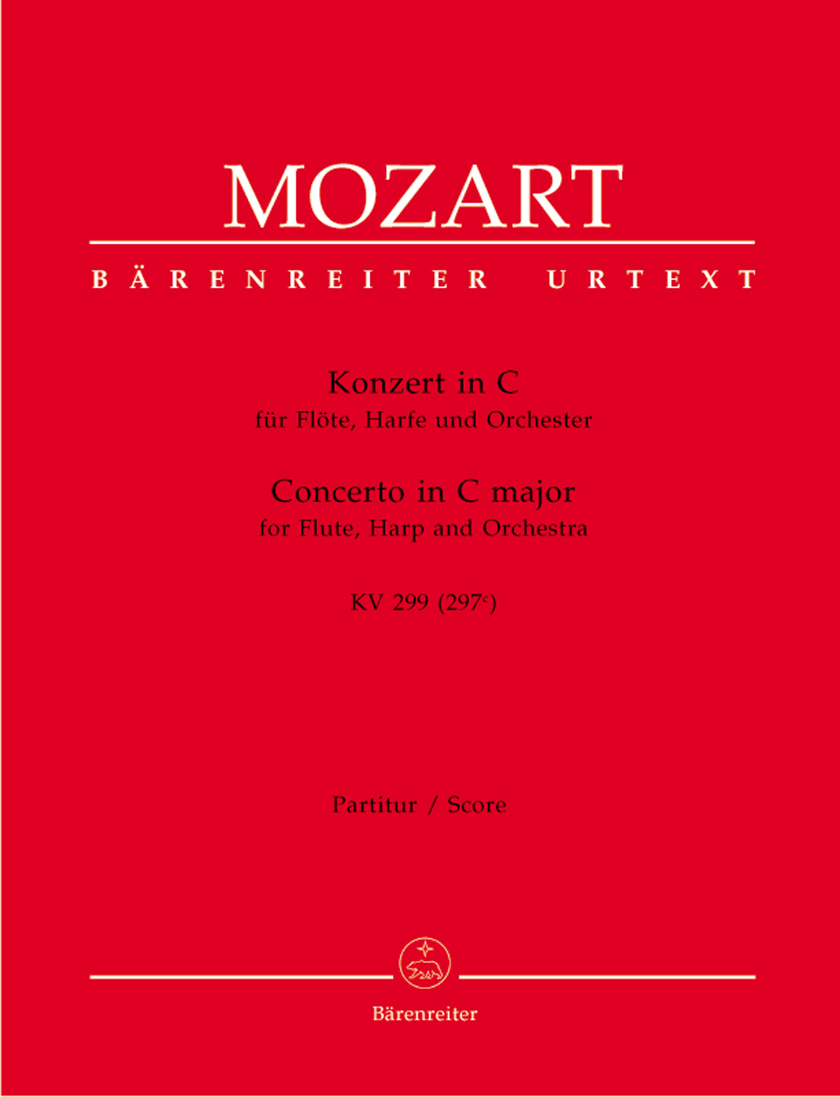 MOZART, W,A, - KONZERT IN C FÜR FLÖTE, HARFE UND ORCHESTER KV 299 (297c) PARTITUR