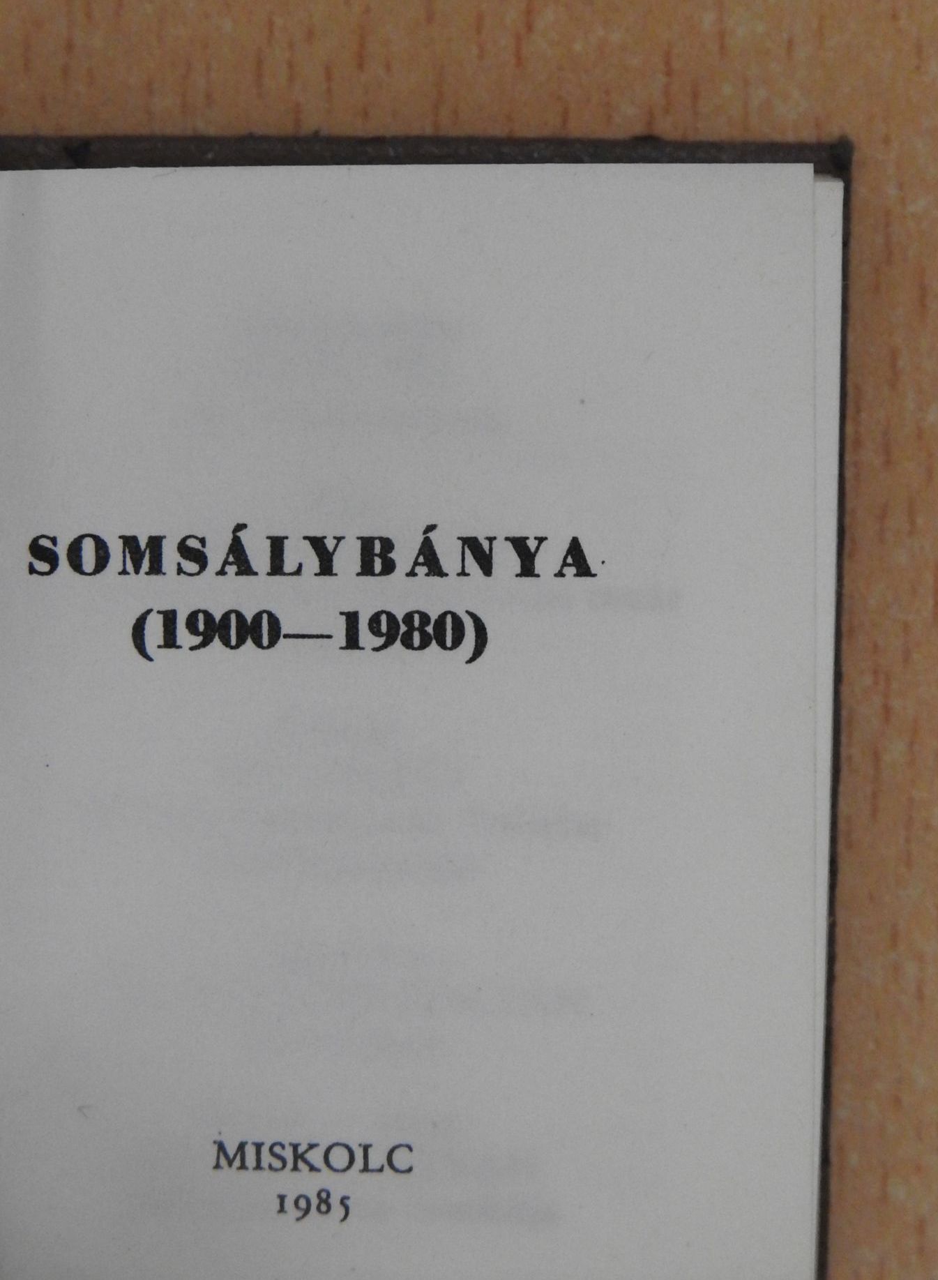 Nagy Károly - Somsálybánya (minikönyv) [antikvár]