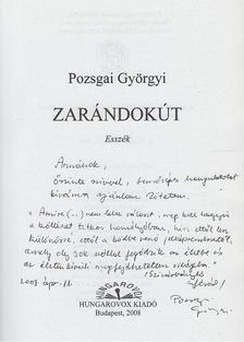 Pozsgai Györgyi - Zarándokút (dedikált) [antikvár]