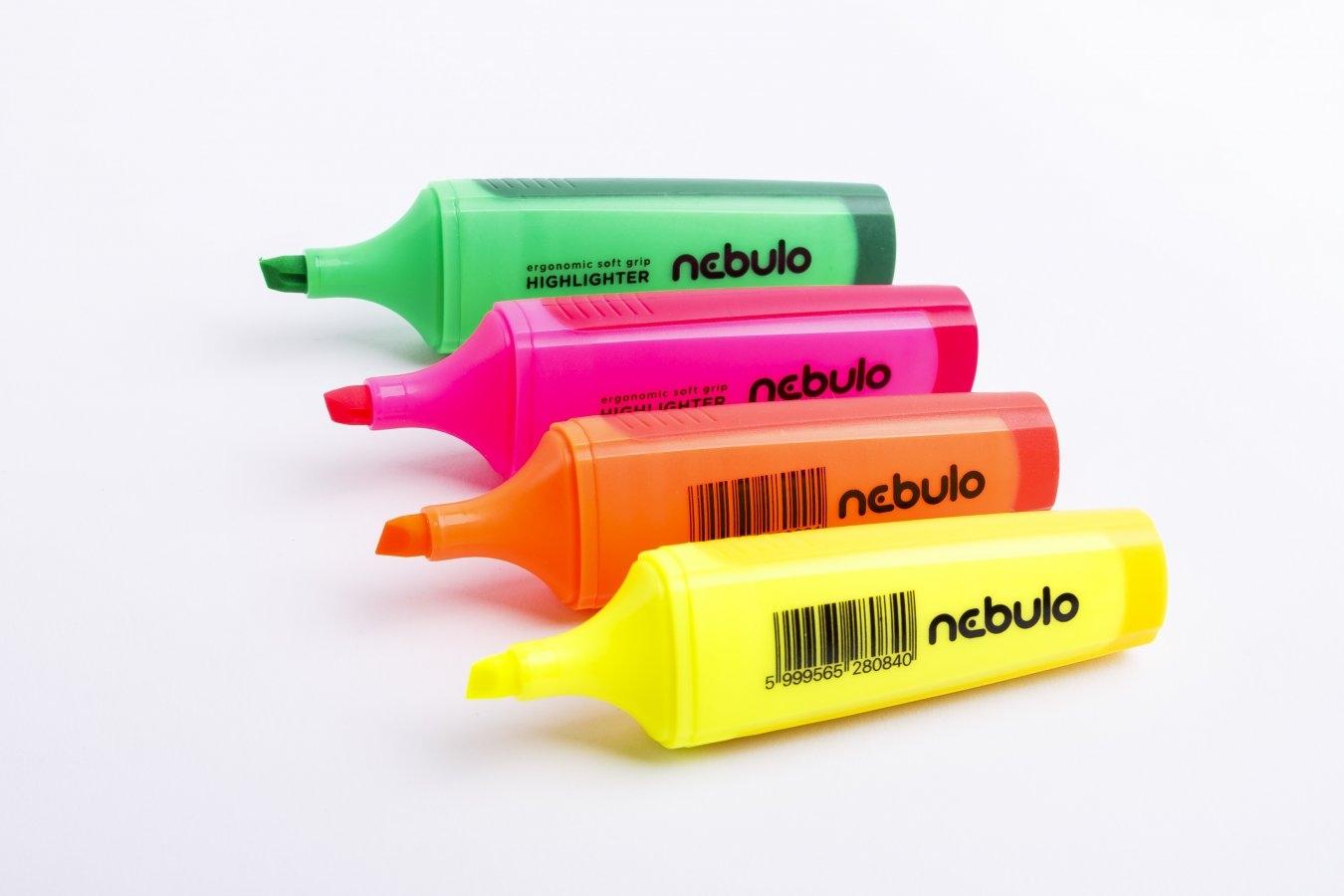 SZK - 1 - NN - Szövegkiemelő, neonnarancs, Nebulo