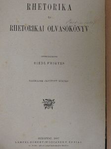Arany János - Rhetorika és rhetorikai olvasókönyv [antikvár]