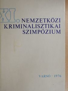Boleszlav Pater - XI. nemzetközi kriminalisztikai szimpózium [antikvár]