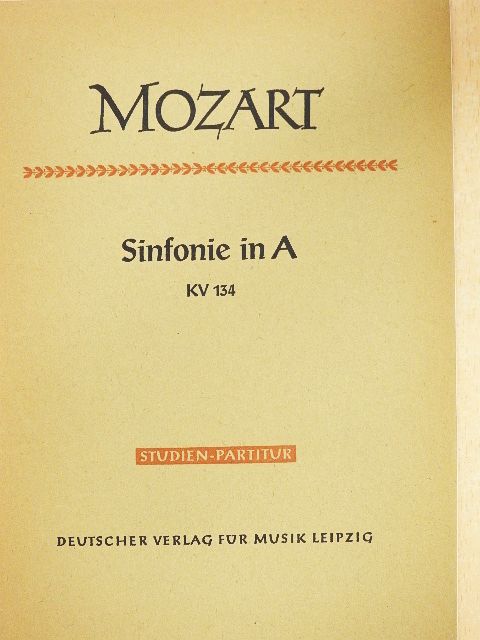 Wolfgang Amadeus Mozart - Sinfonie in A [antikvár]