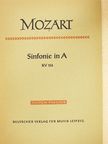 Wolfgang Amadeus Mozart - Sinfonie in A [antikvár]
