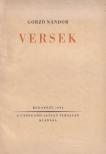 Gorzó Nándor - Versek [antikvár]