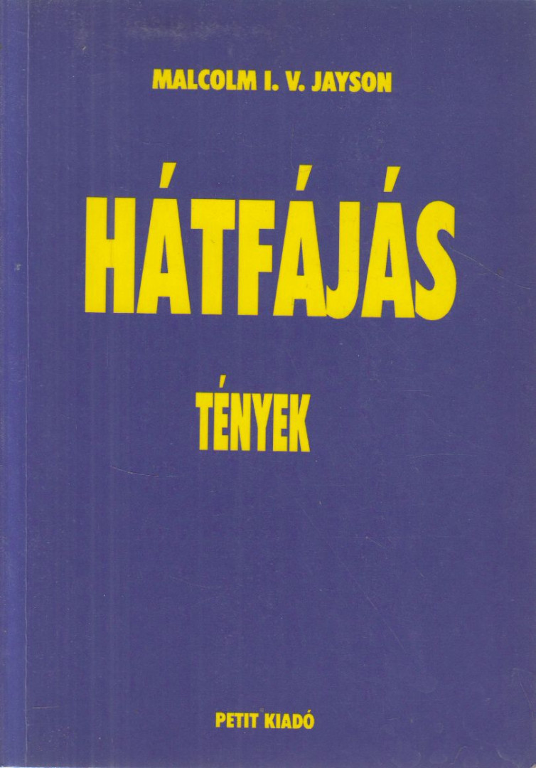 Malcolm I. V. Jayson - Hátfájás [antikvár]