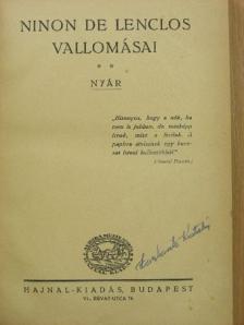 Ninon de Lenclos - Ninon de Lenclos vallomásai II. [antikvár]